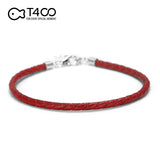 T400 Genuine Leather Charms Bracelets Compatible for European Style Beads