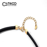 T400 Sunflower Plant Flowers Genuine Leather Necklace for Women Love Gift