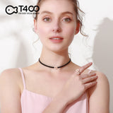 T400 Sakura Genuine Leather Romance Pendant Necklaces for Women Love Gift