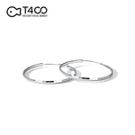 T400 3 mm Thick Mix Cut 925 Sterling Silver Hoop Earrings Large and Small Hoops Gift for Women Girls