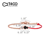 T400 Clownfish Sterling Silver Black Agate Cubic Zirconia Bracelet for Women Love Gift