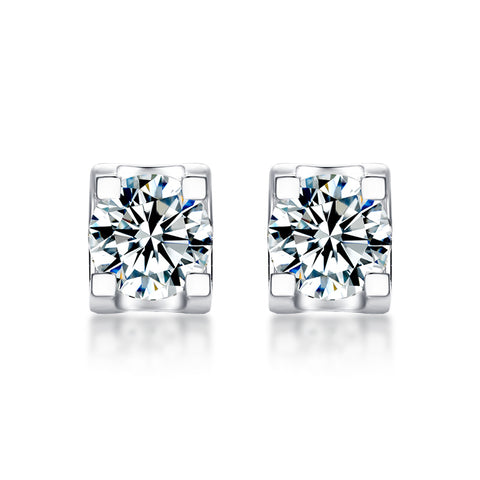 T400 Only You Moissanite Stud Earrings 925 Sterling Silver Diamond Wedding Gift for Women