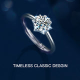 T400 Star Moissanite Open Ring 925 Sterling Silver Diamond Wedding Gift for Women