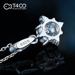 T400 Star Moissanite Pendant Necklace 925 Sterling Silver 1 Carat Diamond Gift for Women