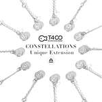 T400 925 Sterling Silver Horoscope Birthstone Pendant Necklace | Zodiac Sign 12 Constellation Birthday Gift for Women Girls
